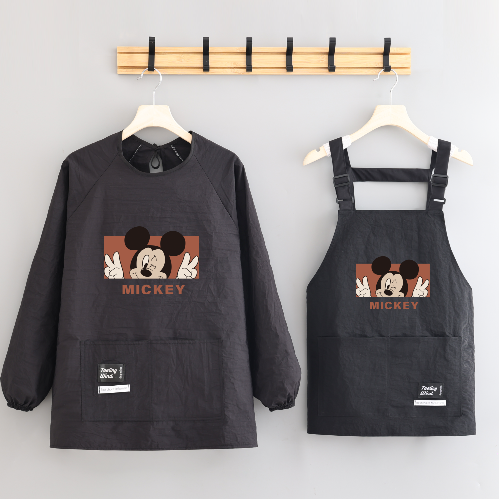 卡通围腰防泼水舒适耐穿围裙成人家用干活厨房罩衣定制logo工作服