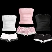 女 Lace Micro Slimming Women Elastic for 蕾丝花边套装 Set 修身