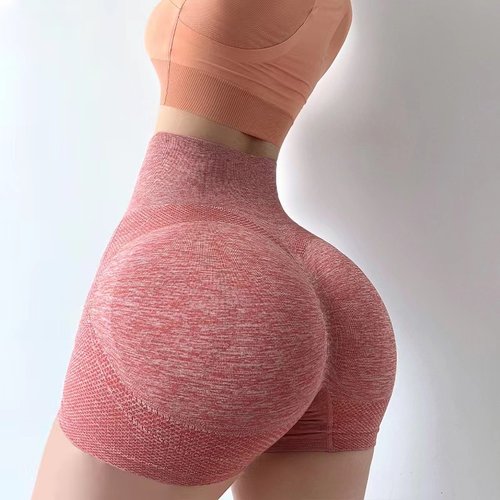 Women's Solid High Waist Hip Lifting Shorts 纯色高腰提臀短裤