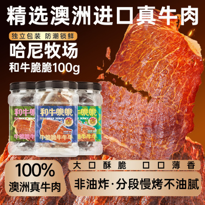 哈尼牧场和牛脆脆100g/罐*4罐