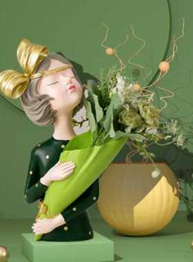 福景轻奢女孩钥匙收纳摆件北欧创意客厅玄关茶几家居酒柜装饰品