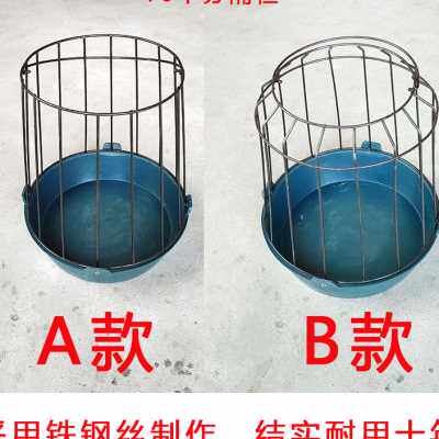 厂家分隔式鸡鸭鹅养殖饲料采食槽养鸡场喂料食料盘防狗偷吃畜牧塑