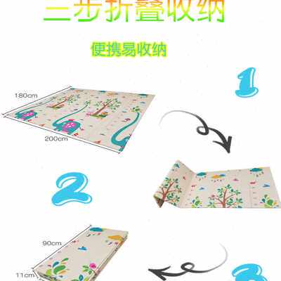 婴儿童折叠铺垫睡觉垫子打地铺睡垫午休地上的午睡床垫防潮游戏毯