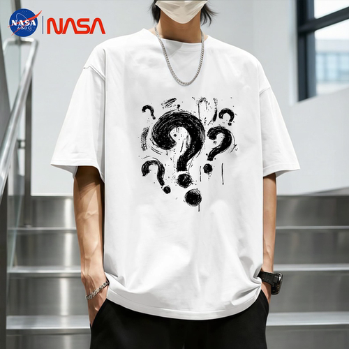 NASA夏季纯棉宽松短袖T恤