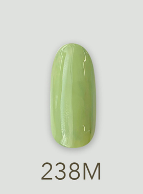 日本MD甲油胶238开心果实色浅绿色稀释年华系列美甲店专用