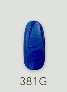 日本MD甲油胶381神灯闪粉蓝色圣诞系列1美甲店专用