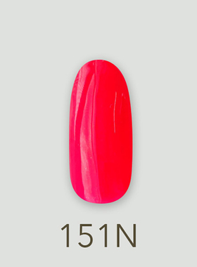 日本MD甲油胶151霓虹粉荧光红色霓虹炎夏系列美甲店专用