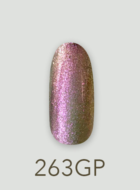 日本MD甲油胶263法式紫灰闪粉珠光紫色珍珠面纱美甲店专用
