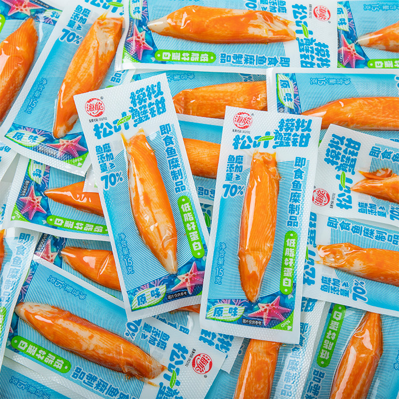 海欣松叶蟹钳手撕蟹柳蟹味棒食品图片