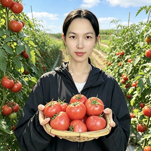 云南露天沙瓤西红柿自然熟