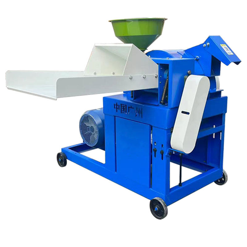 鲜牧草超细粉碎机玉米秸秆甜象草打浆机青饲料发酵碎草机锤片自动