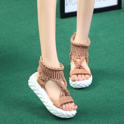 Platform Sandals Women Gladiator Sandals Summer Flat Shoes