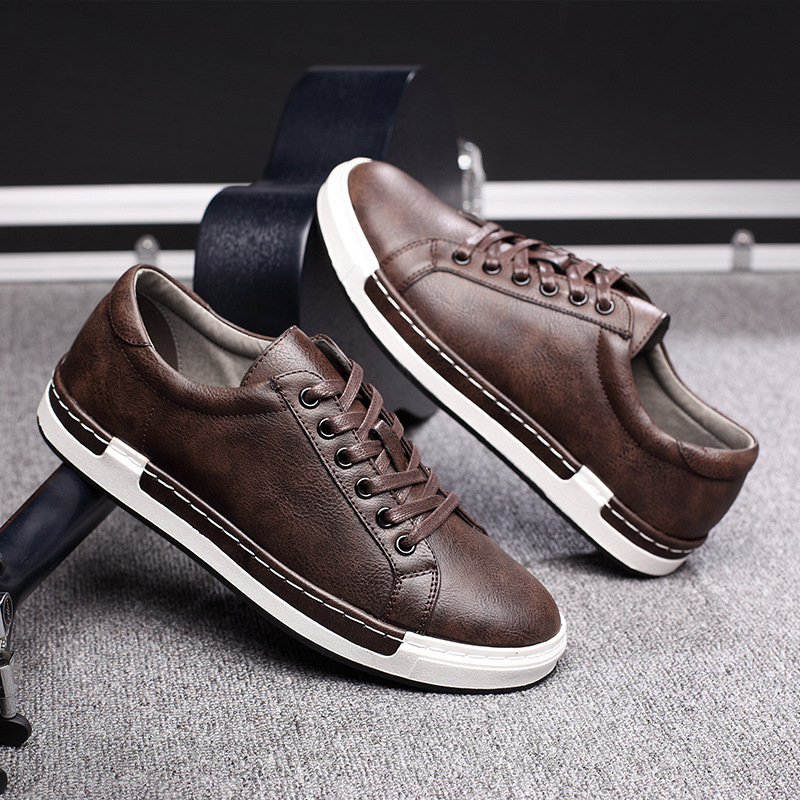 Big size Men pu leather shoes man casual shoe 38-47大码男鞋