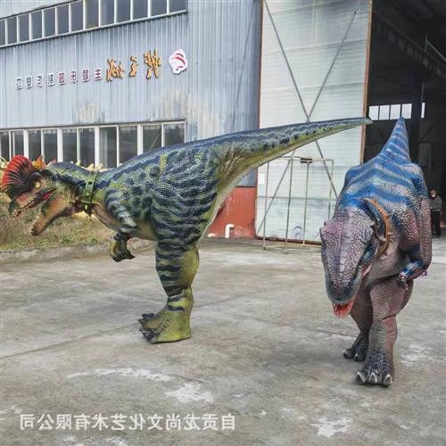 大型仿真恐龙人穿表演服装舞台道具景区商场表演引流会动会叫恐龙