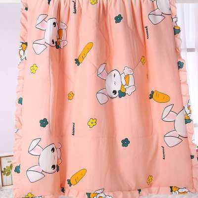 花边儿童夏凉被幼儿园空调被宝宝午睡小被子夏季薄款被芯小孩盖被