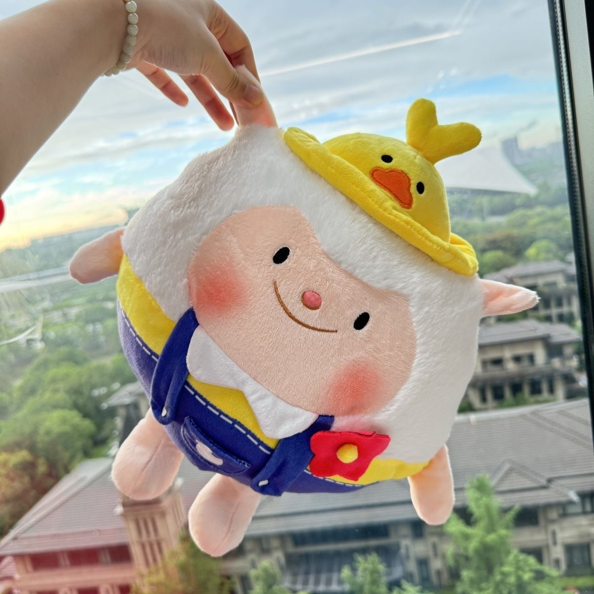 蛋仔咚咚鸭玩偶公仔原皮东东小羊蜜娃娃毛绒玩具抱枕儿童生日礼物