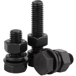 12.9级高强度螺栓外六角螺丝螺母套装大全平垫片弹垫配件加长螺杆