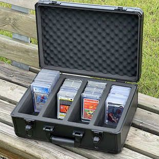 PSA评级卡砖BGS带锁手提箱ptcg收纳盒游戏王球星卡宝可梦万智牌箱