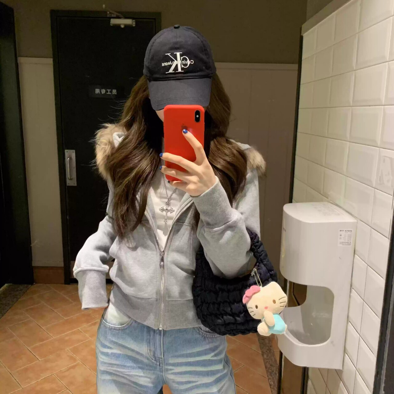 官图华棉复合 薄款/加绒 可拆卸毛领连帽卫衣女开衫外套女