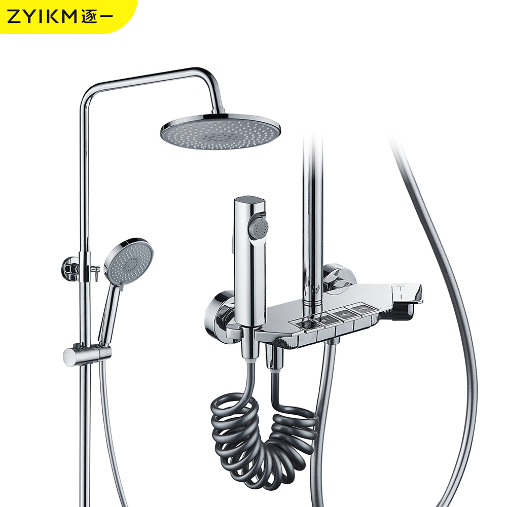 逐一外贸跨境铜水镀淋浴