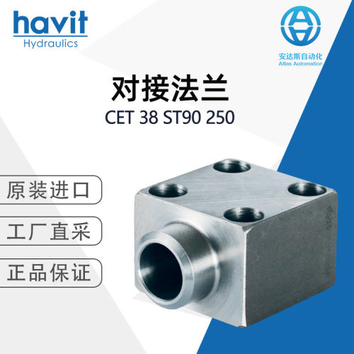 德国HAVIT对接法兰CET 38 ST90 250  液压CETOP90° 可配螺栓
