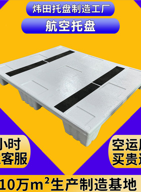 1200*1000*138川字平面航空托盘1210PET+EPS白色九脚空运卡板