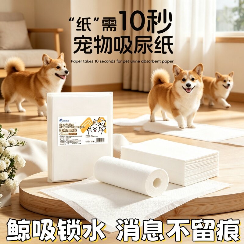 加厚除臭吸水垫宠物擦尿纸尿垫猫咪隔尿垫一次性吸水纸狗狗吸尿纸