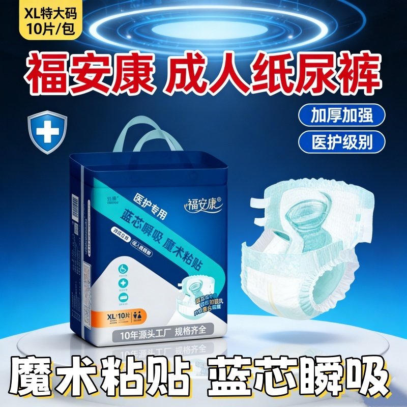 【偏瘫防漏】福安康成人纸尿裤xl码特胖老人失禁超强吸收,孕妇装/孕产妇用品/营养,看护垫/一次性床垫,淘宝优惠券,粉丝福利购,淘宝优惠卷