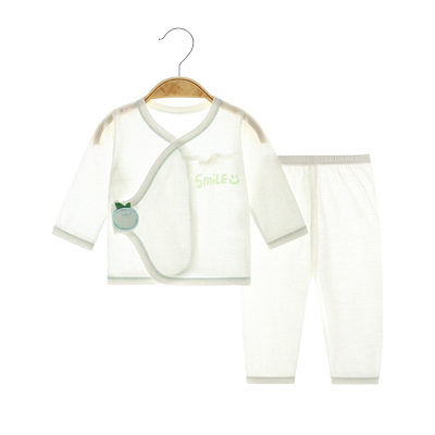 比比果空调服纯棉夏季婴儿衣服