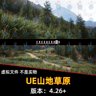 Environment UE4虚幻5 Landscape Grassland 山地草原 Mountain