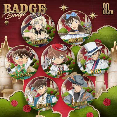 柯南30周年系列吧唧  怪盗基德灰原哀安室透周边75mm双闪大徽章