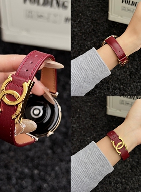 适用华为gt6手表表带gt5女生轻奢真皮磁吸gt432pro新款watch5fit4