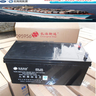长海斯达蓄电池6 FM200免维护12V200AH直流屏UPS储能EPS备电源铅
