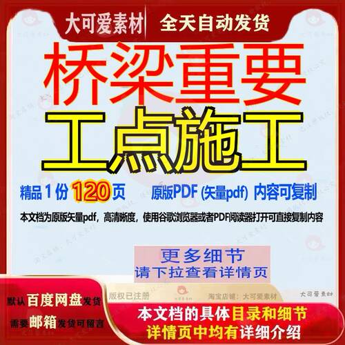 桥梁重要工点施工120页 资料桥梁文档优质重要可复制文档参考资