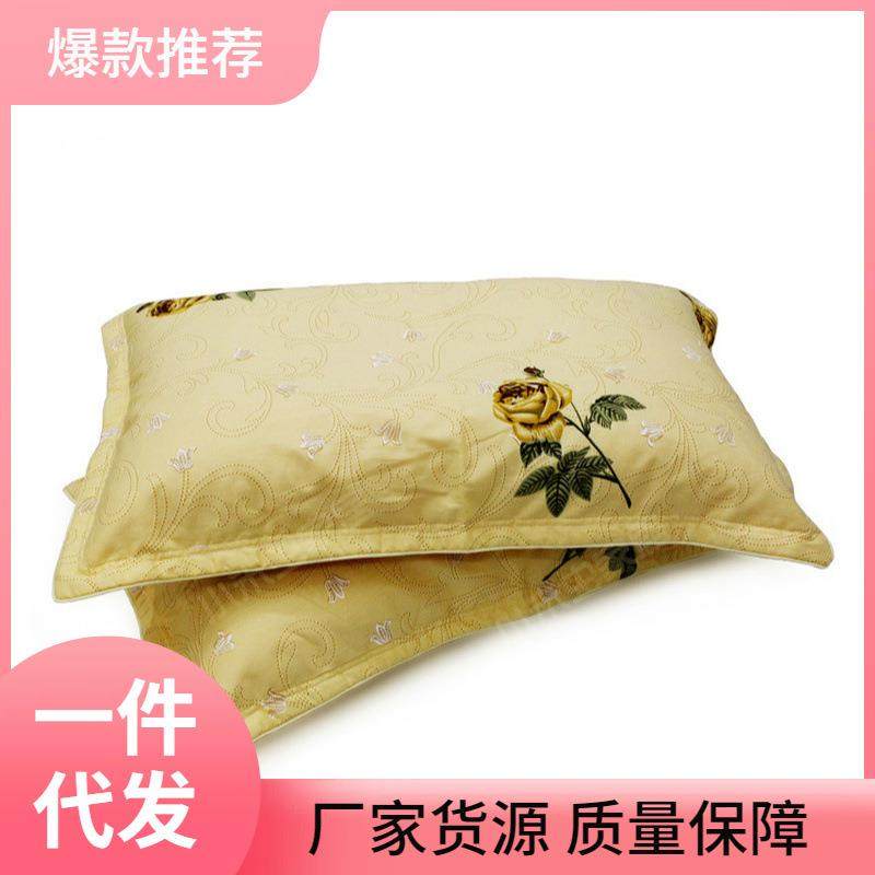 ◁纯棉枕套一对装加厚拉链夹棉枕芯套全棉布枕头套48x74cm