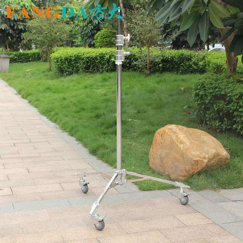 奥宝MF-7060A重型影视灯架摄影灯架闪光灯支架全精钢制造带滑轮