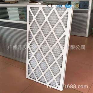 纸框折叠式初效过滤网白色初效纸框空气过滤器G4初效过滤器