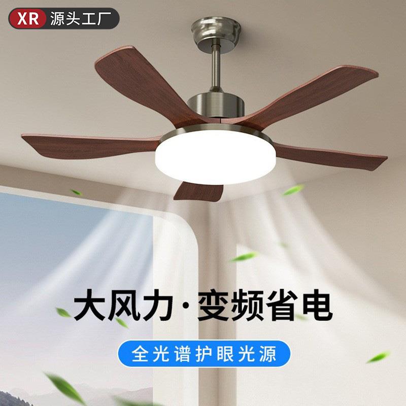 新款青古铜色客厅风扇灯复古高级感餐厅吊灯中式中古风民宿吊扇灯图片