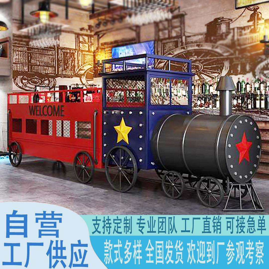 大型火车复古蒸汽车厢模型东风绿皮户外餐厅制作一比一仿真还原