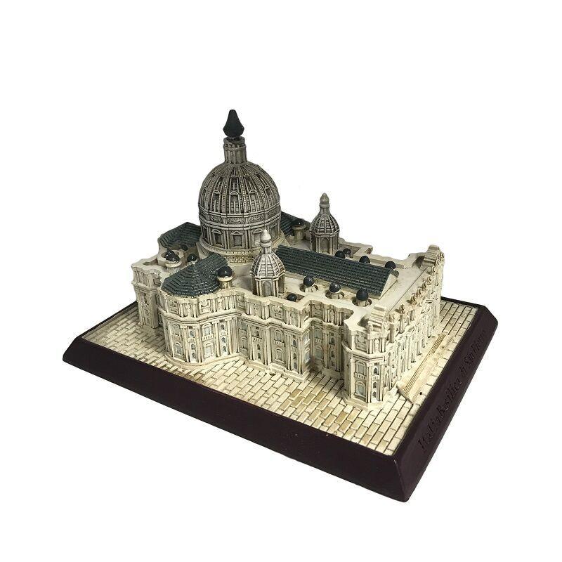 意大利仿古建筑模型小摆件旅游树脂工艺品圣彼得大教堂创意摆件
