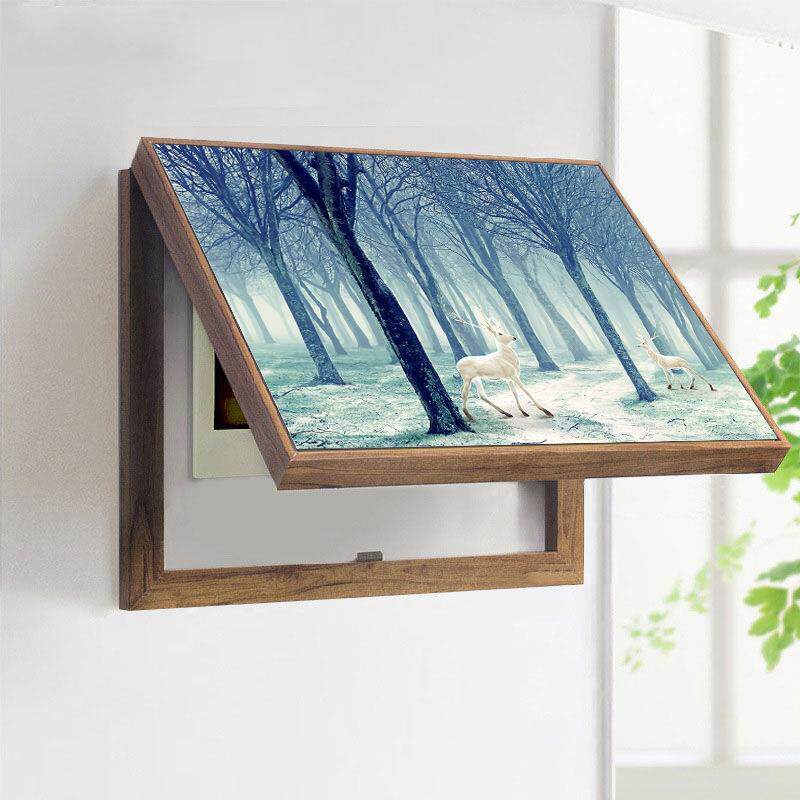 现代电表箱装饰画抽象简约翻盖配电箱遮挡画电闸开关盒弱电箱