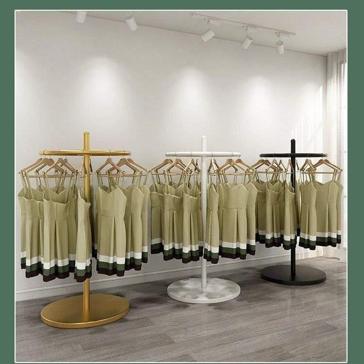 加粗展示架挂衣架服装店女童装圆形陈列架中岛泳裤落地可旋转泳衣