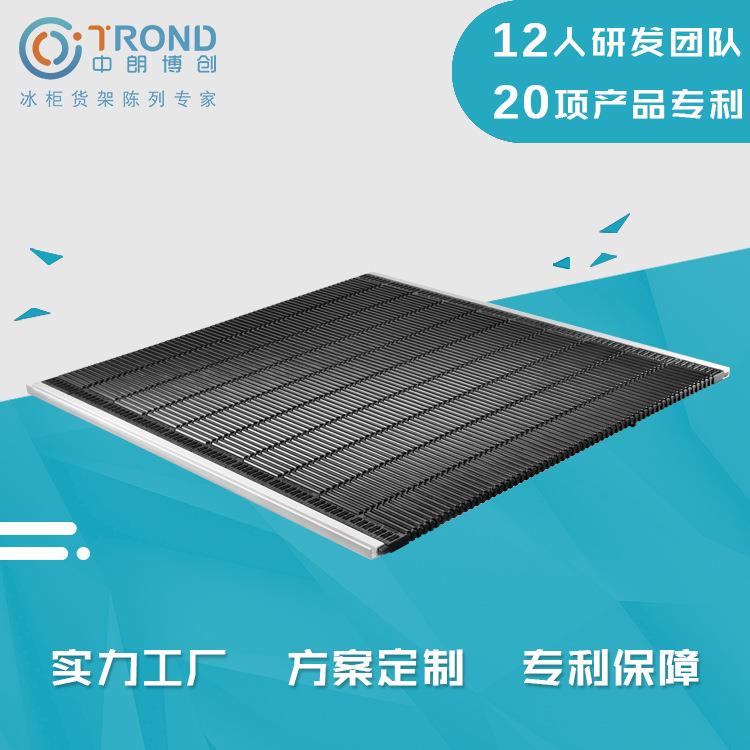 中朗博创冰柜自重滑道冷柜重力滑轮条层架便利店展示柜推进器货架
