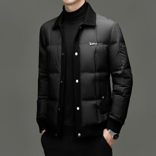 2025商务休闲翻领短款 轻薄羽绒服正品 保暖外套 男士 花花公子秋冬季
