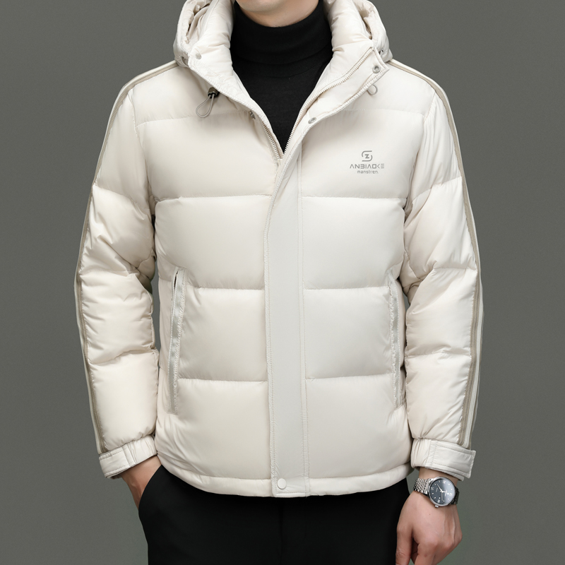 花花公子新款90白鸭绒羽绒服男款