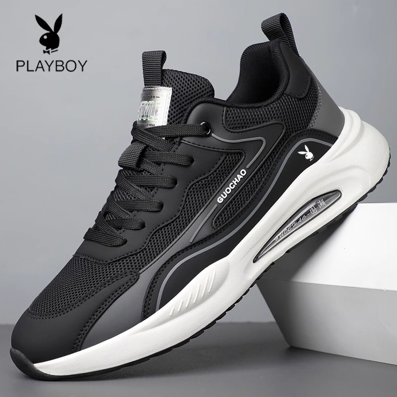 花花公子2025夏季新款透气网面鞋