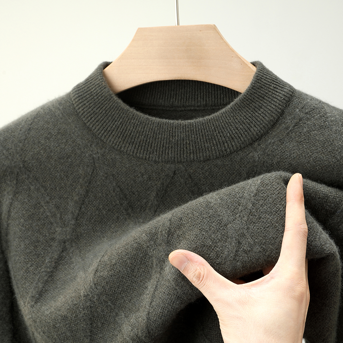 花花公子秋冬季100%纯山羊绒男士