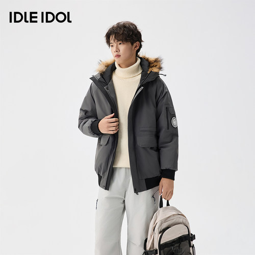 IdleIdol90防风连帽羽绒服