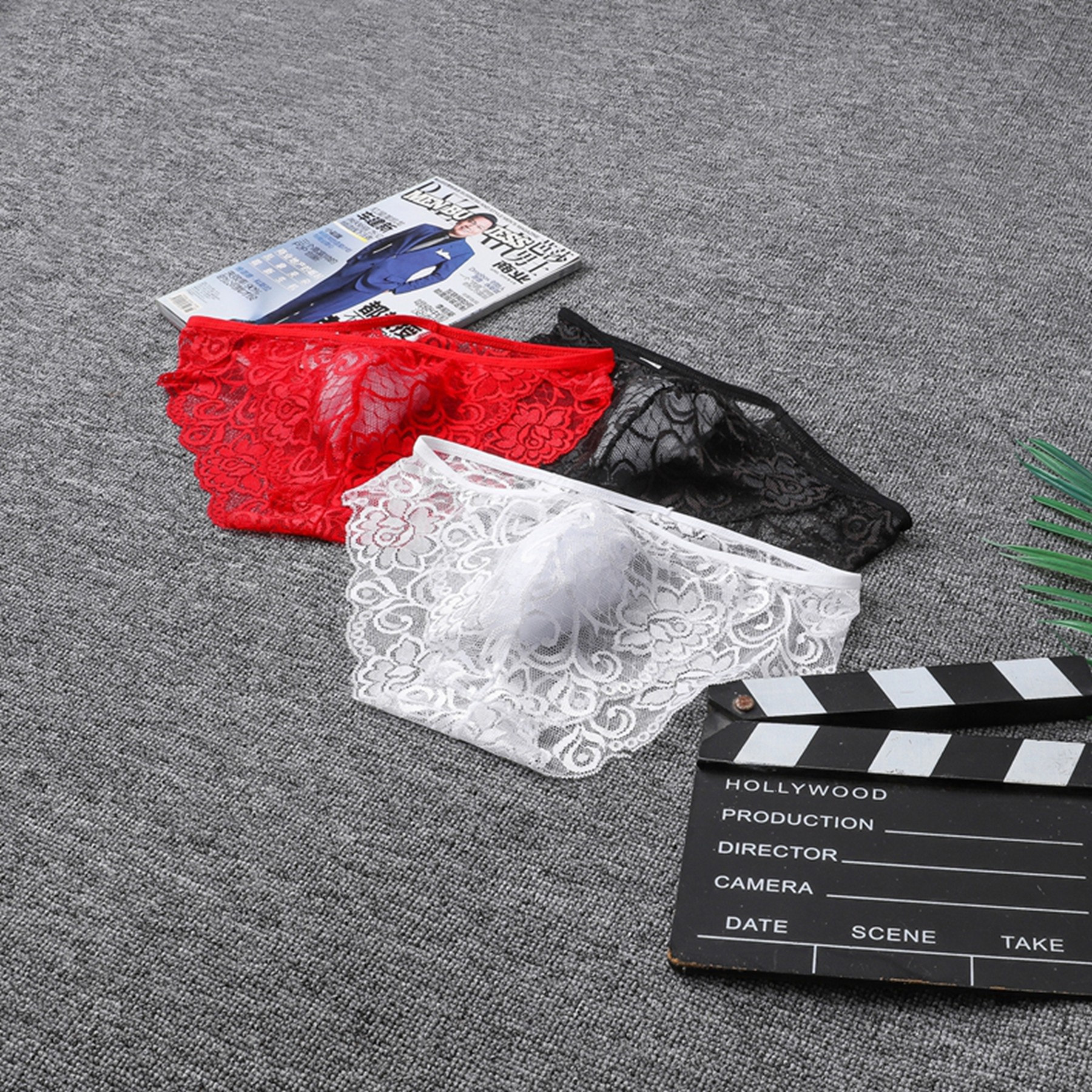 新品促销性感诱惑男裤时尚3件套男士性感蕾丝透明三角内裤,女士内衣/男士内衣/家居服,男三角内裤,淘宝优惠券,粉丝福利购,淘宝优惠卷