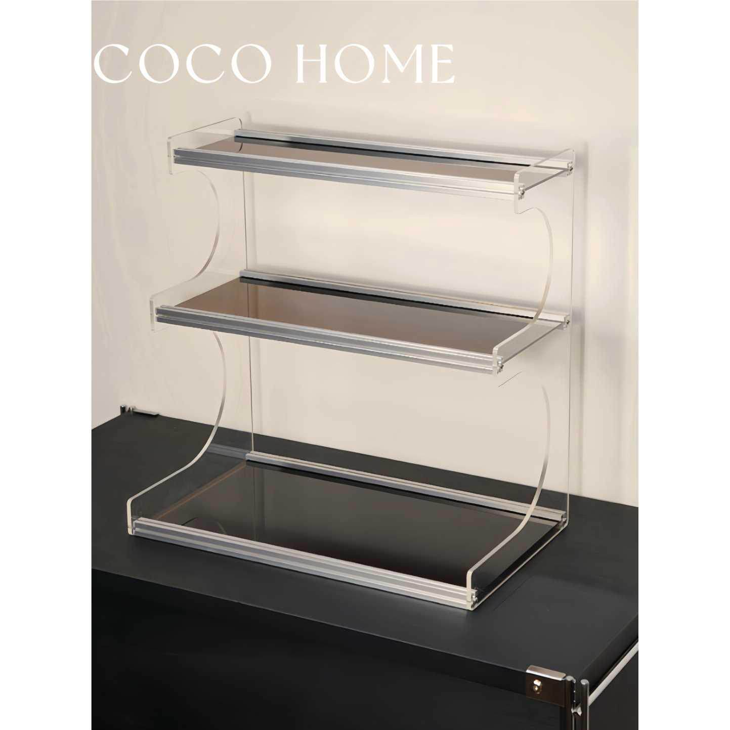 COCO 亚克力多层透明置物架桌面杯架梳妆台收纳轻奢高级感置物架